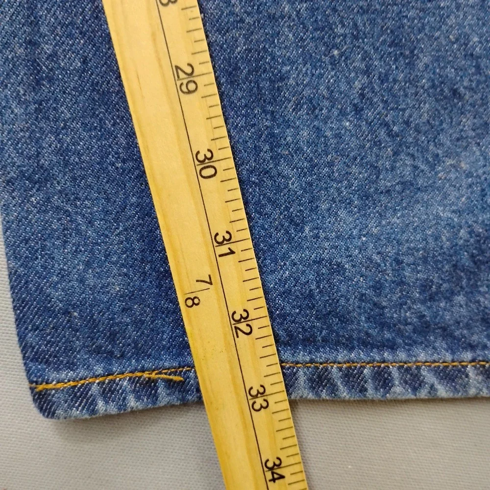 Vintage 1998 Levis 505 Regular Fit Straight Leg Blue Denim Jeans Mens 36x32